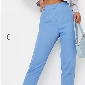 Tailored high waisted blue cigarette pants-Size 6